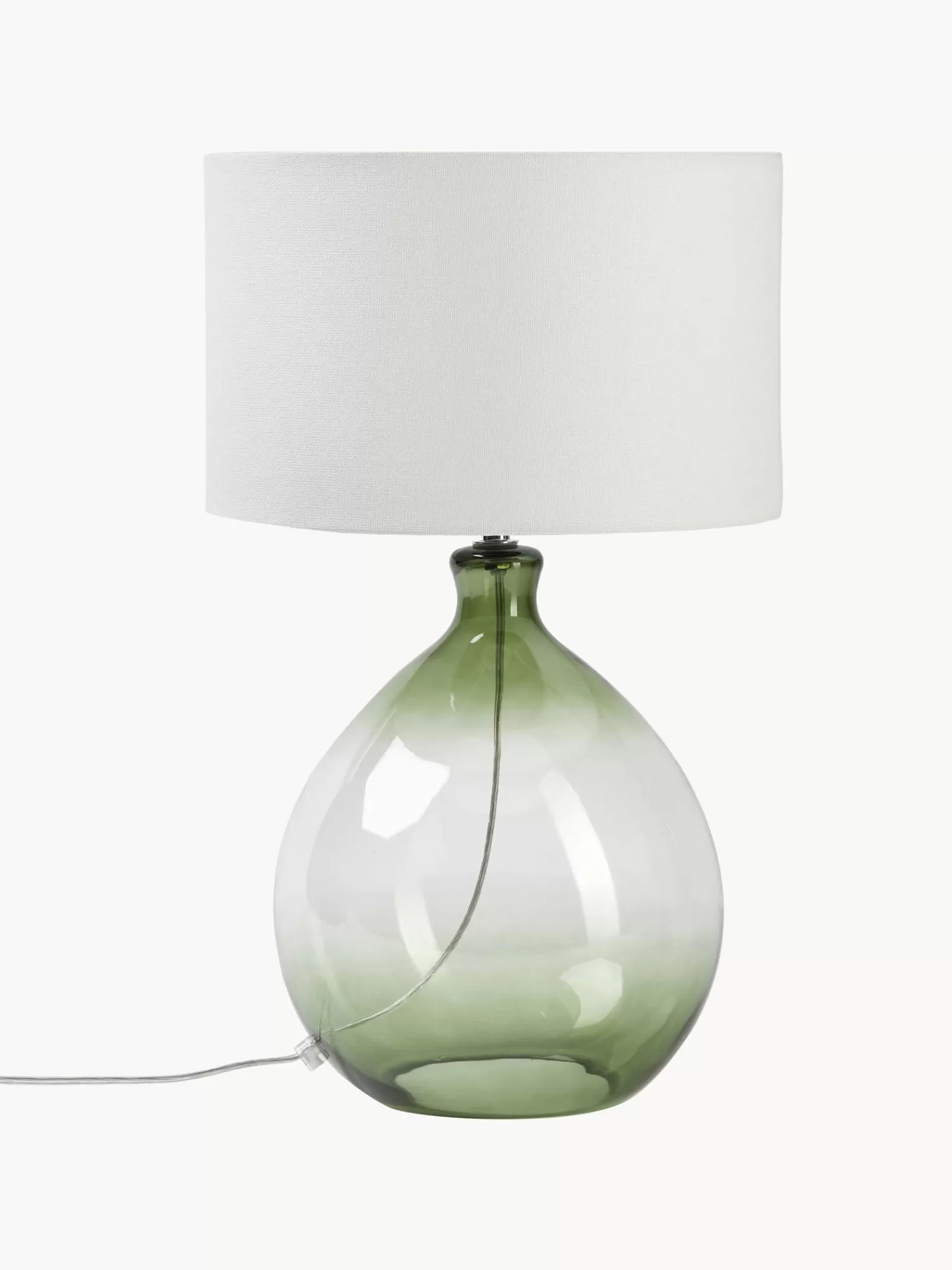 Clearance Lampa Stołowa Ze Szklana Podstawa Zoya Lampki Nocne