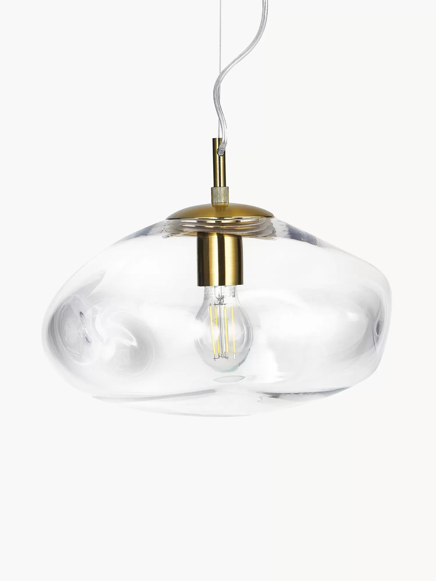 Clearance Lampa Wiszaca Ze Szkla Amora Lampy Wiszące