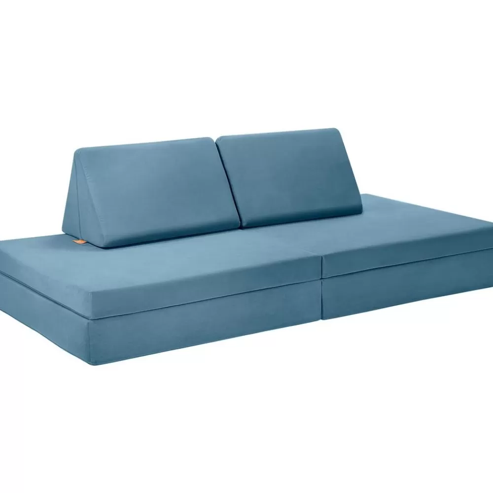 Funzy Worki Do Siedzenia>Recznie Wykonana Dziecieca Sofa Modulowa Z Aksamitu Mila